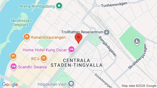 Kontorslokaler att hyra i Trollhättan - Bild från Google Street View