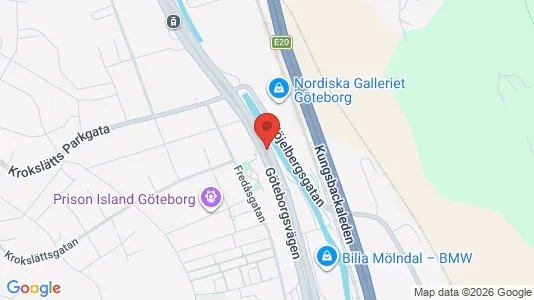 Kontorslokaler att hyra i Mölndal - kort over placeringen