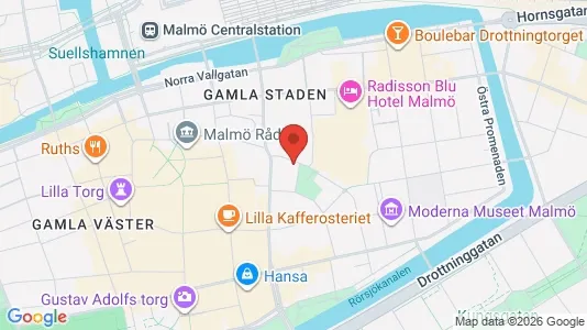 Kontorslokaler att hyra i Malmö Centrum - kort over placeringen