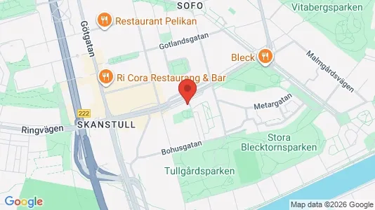 Kontorslokaler att hyra i Södermalm - kort over placeringen