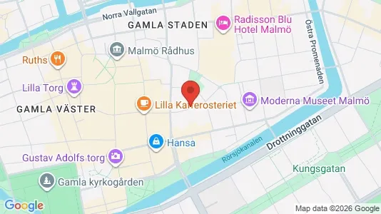 Kontorslokaler att hyra i Malmö Centrum - kort over placeringen