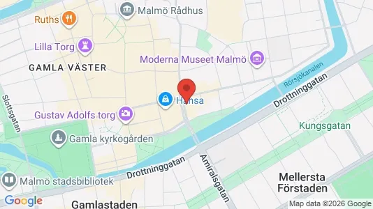 Kontorslokaler att hyra i Malmö Centrum - kort over placeringen