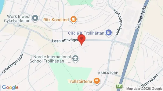 Kontorslokaler att hyra i Trollhättan - Bild från Google Street View