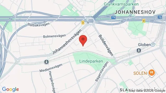 Kontorslokaler att hyra i Söderort - kort over placeringen