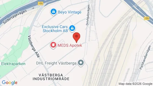 Industrilokaler att hyra i Söderort - kort over placeringen