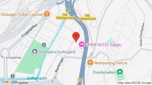 Kontorslokaler att hyra i Örgryte-Härlanda - kort over placeringen