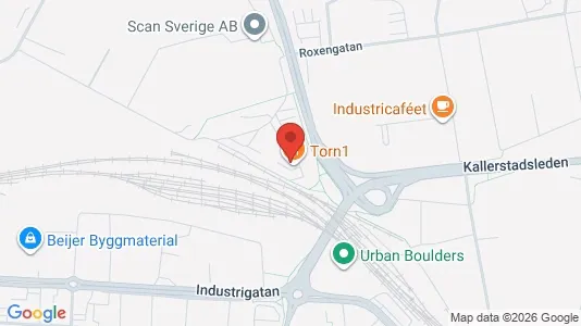 Kontorslokaler att hyra i Linköping - kort over placeringen