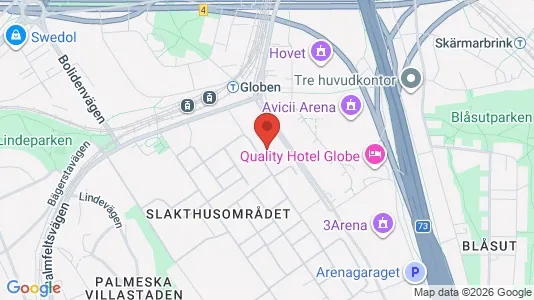 Kontorslokaler att hyra i Söderort - kort over placeringen