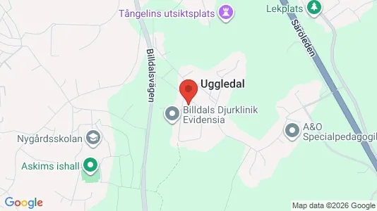 Kontorslokaler att hyra i Askim-Frölunda-Högsbo - kort over placeringen