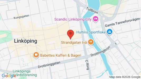 Kontorslokaler att hyra i Linköping - kort over placeringen