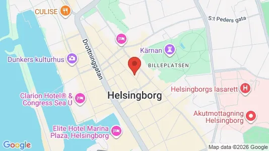 Kontorslokaler att hyra i Helsingborg - kort over placeringen