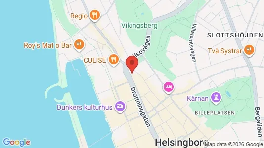 Kontorslokaler att hyra i Helsingborg - kort over placeringen
