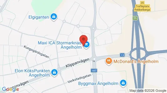 Kontorslokaler att hyra i Ängelholm - kort over placeringen