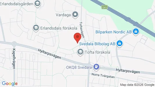Kontorslokaler att hyra i Svedala - kort over placeringen