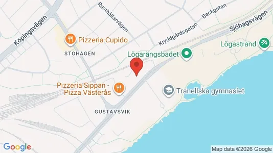Kontorslokaler att hyra i Västerås - kort over placeringen