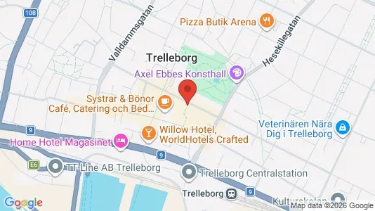 Kontorslokaler att hyra i Trelleborg - kort over placeringen