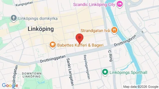 Kontorslokaler att hyra i Linköping - kort over placeringen