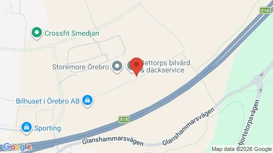 Kontorslokaler att hyra i Örebro - kort over placeringen