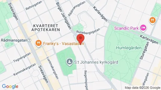 Kontorslokaler att hyra i Stockholm Innerstad - kort over placeringen