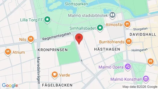 Kontorslokaler att hyra i Malmö Centrum - kort over placeringen