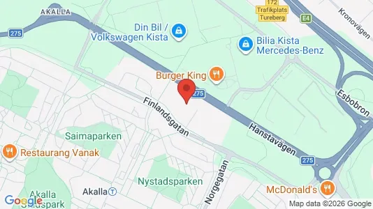 Kontorslokaler att hyra i Västerort - kort over placeringen