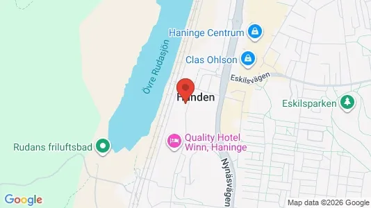 Kontorslokaler att hyra i Haninge - kort over placeringen
