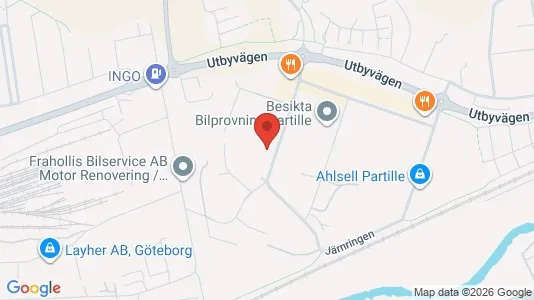 Lagerlokaler att hyra i Partille - Bild från Google Street View