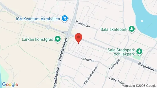 Kontorslokaler att hyra i Sala - kort over placeringen