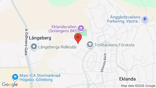 Kontorslokaler att hyra i Mölndal - kort over placeringen