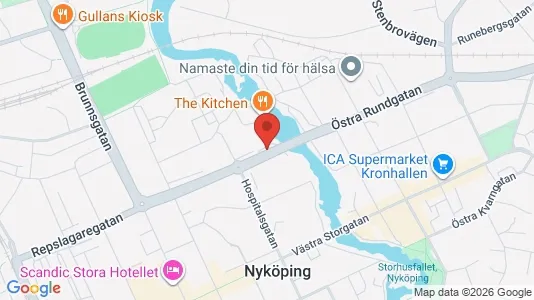 Kontorslokaler att hyra i Nyköping - Bild från Google Street View