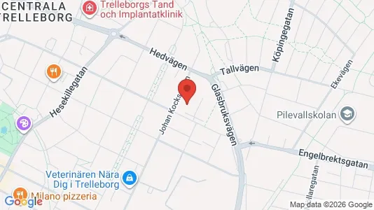 Kontorslokaler att hyra i Trelleborg - kort over placeringen