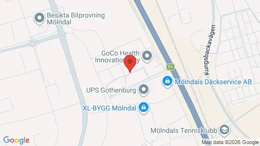 Kontorslokaler att hyra i Mölndal - kort over placeringen