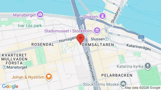 Kontorslokaler att hyra i Södermalm - kort over placeringen