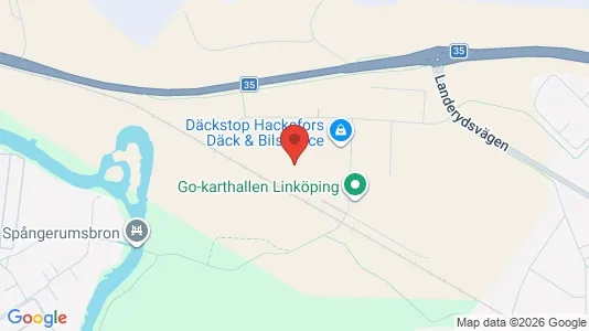 Industrilokaler att hyra i Linköping - kort over placeringen