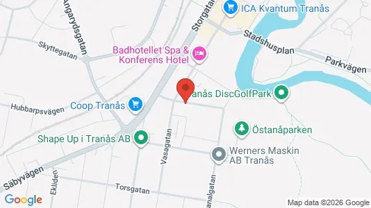 Industrilokaler att hyra i Tranås - Bild från Google Street View
