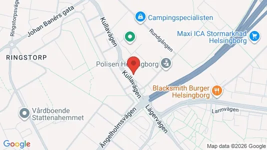 Kontorslokaler att hyra i Helsingborg - Bild från Google Street View