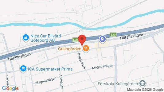Kontorslokaler att hyra i Partille - kort over placeringen