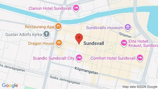 Kontorslokaler att hyra i Sundsvall - Bild från Google Street View