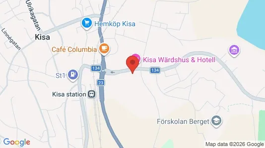Kontorslokaler att hyra i Kinda - kort over placeringen