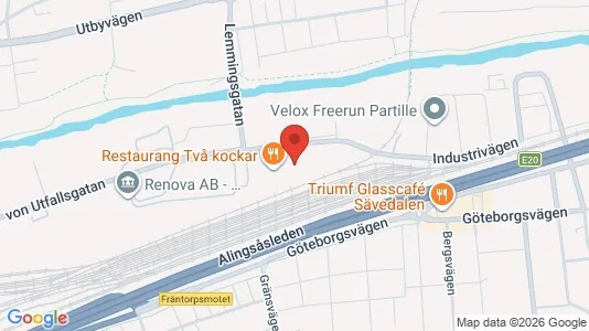 Kontorslokaler att hyra i Partille - kort over placeringen