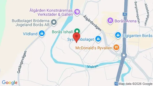 Kontorslokaler att hyra i Borås - kort over placeringen