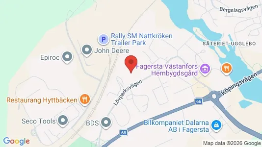 Industrilokaler att hyra i Fagersta - Bild från Google Street View