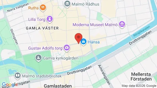 Kontorslokaler att hyra i Malmö Centrum - kort over placeringen