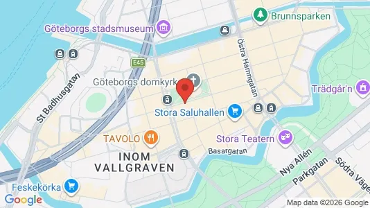 Kontorslokaler att hyra i Göteborg Centrum - kort over placeringen