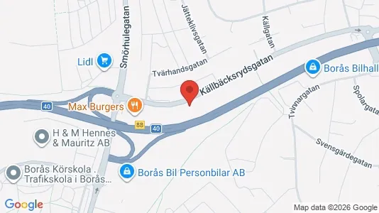 Kontorslokaler att hyra i Borås - Bild från Google Street View