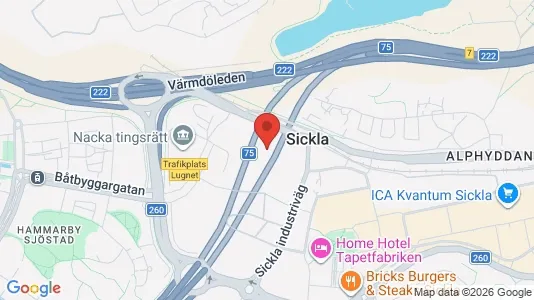 Kontorslokaler att hyra i Nacka - Bild från Google Street View