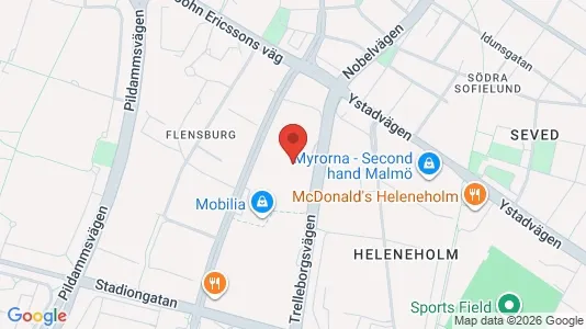 Kontorslokaler att hyra i Malmö Centrum - Bild från Google Street View