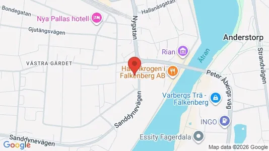 Kontorslokaler att hyra i Falkenberg - Bild från Google Street View