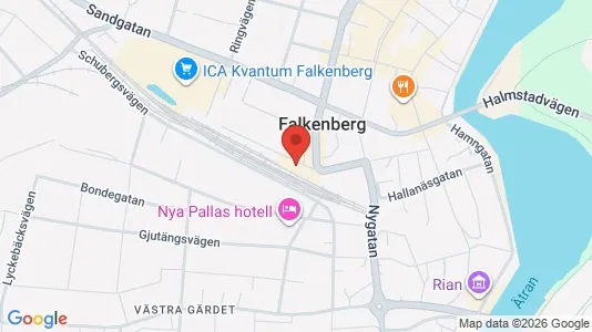Kontorslokaler att hyra i Falkenberg - Bild från Google Street View