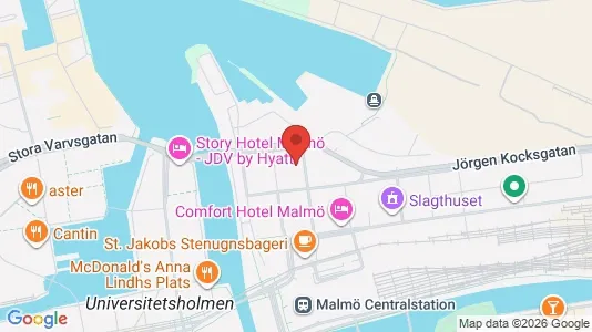 Kontorslokaler att hyra i Malmö Centrum - Bild från Google Street View